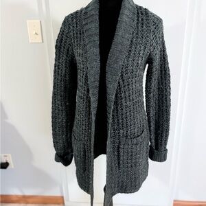 Cynthia Rowley Charcoal Knit Cardigan